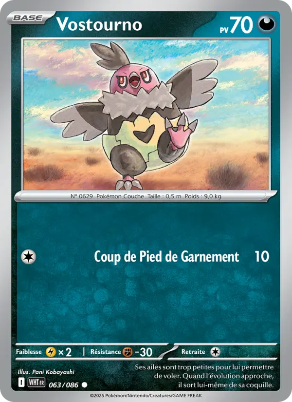Vostourno — Carte Pokémon 063 Flamme Blanche