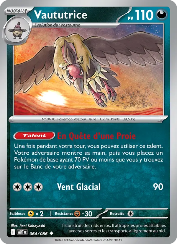Vaututrice — Carte Pokémon 064 Flamme Blanche