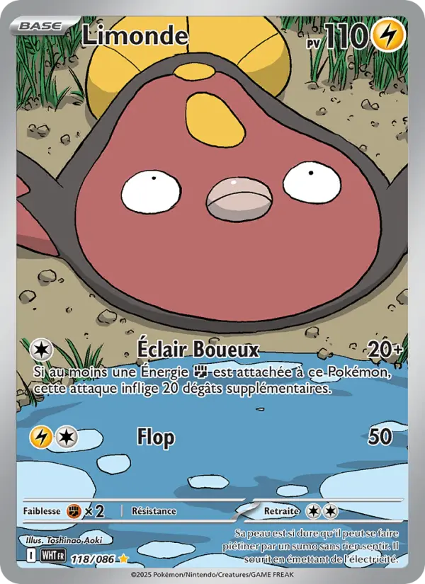 Limonde — Carte Pokémon 118 Flamme Blanche