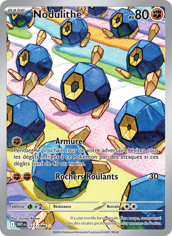 Nodulithe — Carte Pokémon 127 Flamme Blanche