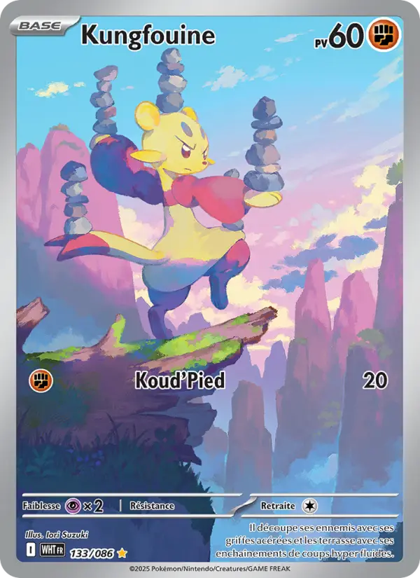 Kungfouine — Carte Pokémon 133 Flamme Blanche