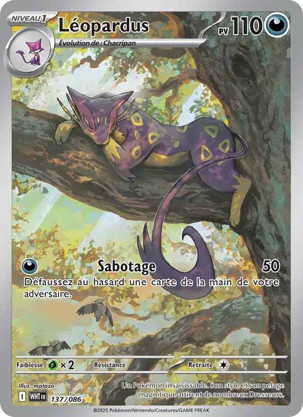 Léopardus — Carte Pokémon 137 Flamme Blanche