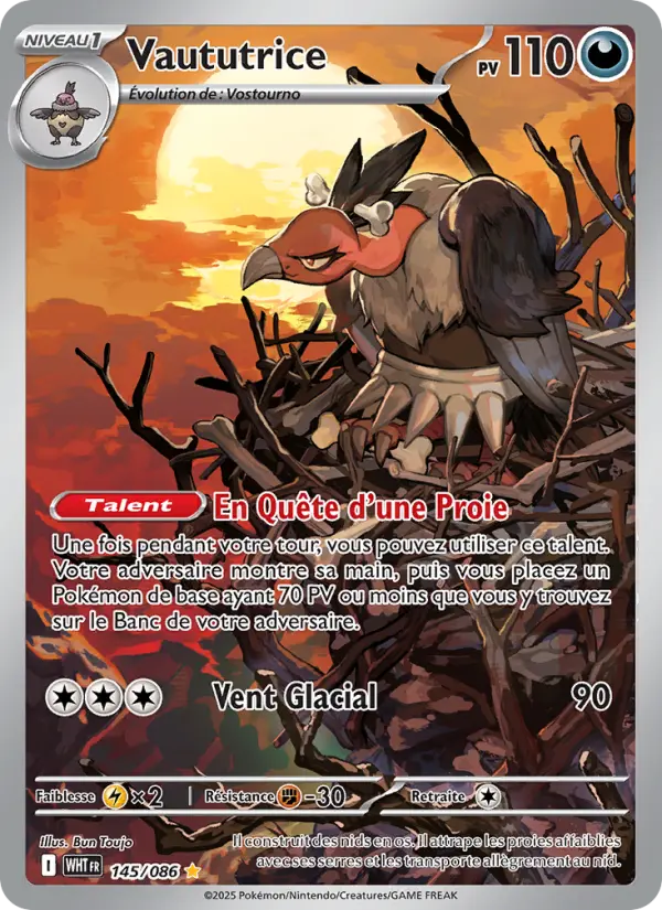 Vaututrice — Carte Pokémon 145 Flamme Blanche