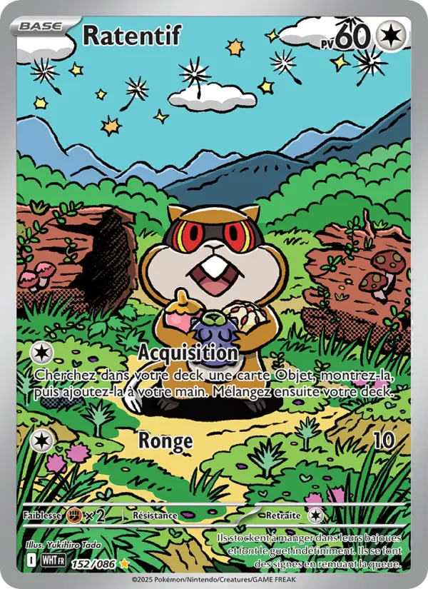 Ratentif — Carte Pokémon 152 Flamme Blanche