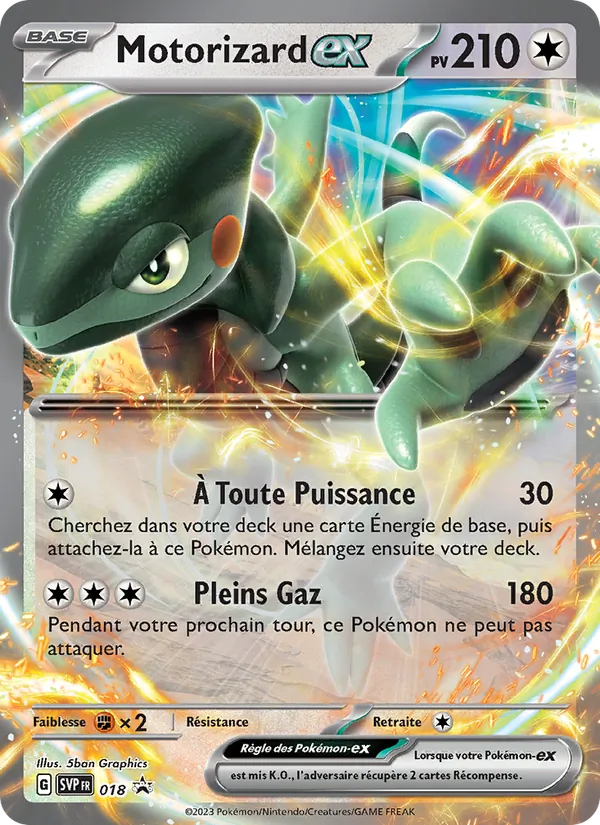 Motorizard-ex — Carte Pokémon 018 SVP Black Star Promos