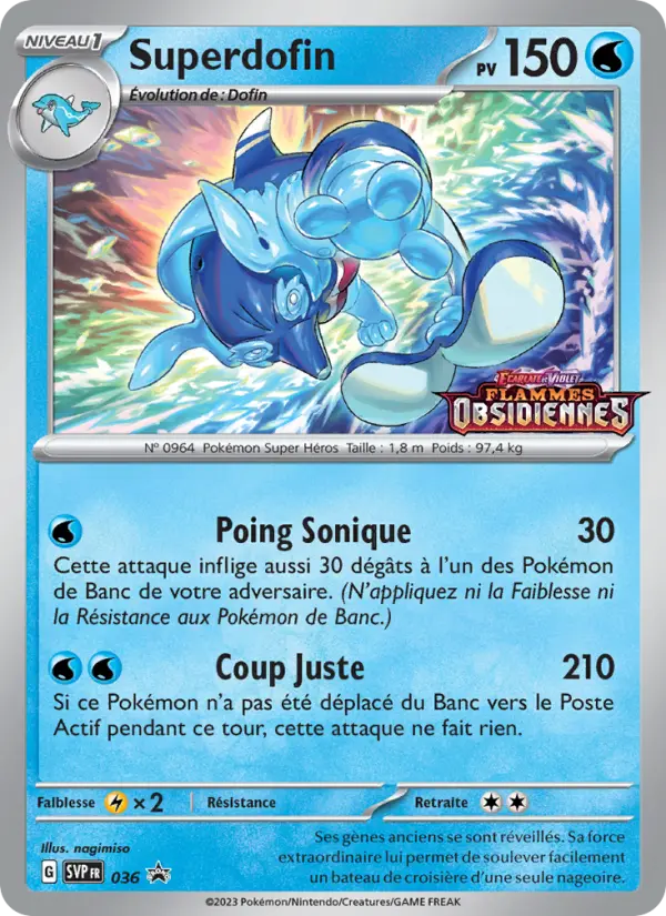 Superdofin — Carte Pokémon 036 SVP Black Star Promos
