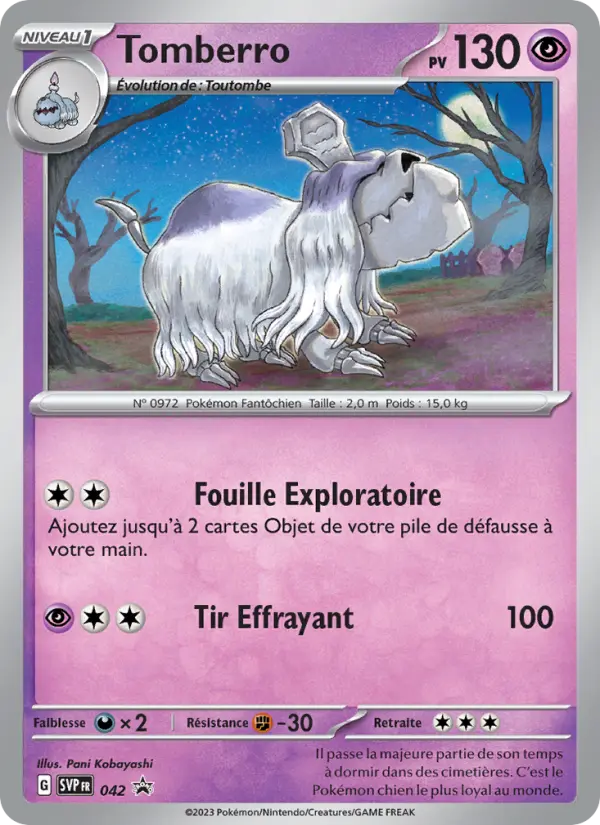 Tomberro — Carte Pokémon 042 SVP Black Star Promos