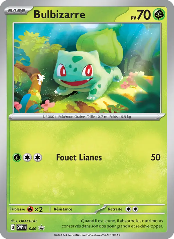 Bulbizarre — Carte Pokémon 046 SVP Black Star Promos