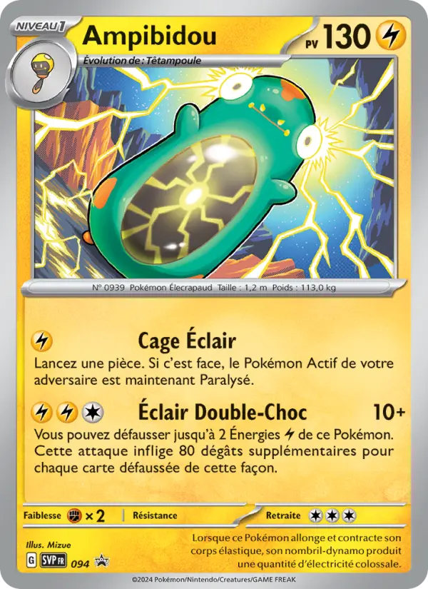 Ampibidou — Carte Pokémon 094 SVP Black Star Promos