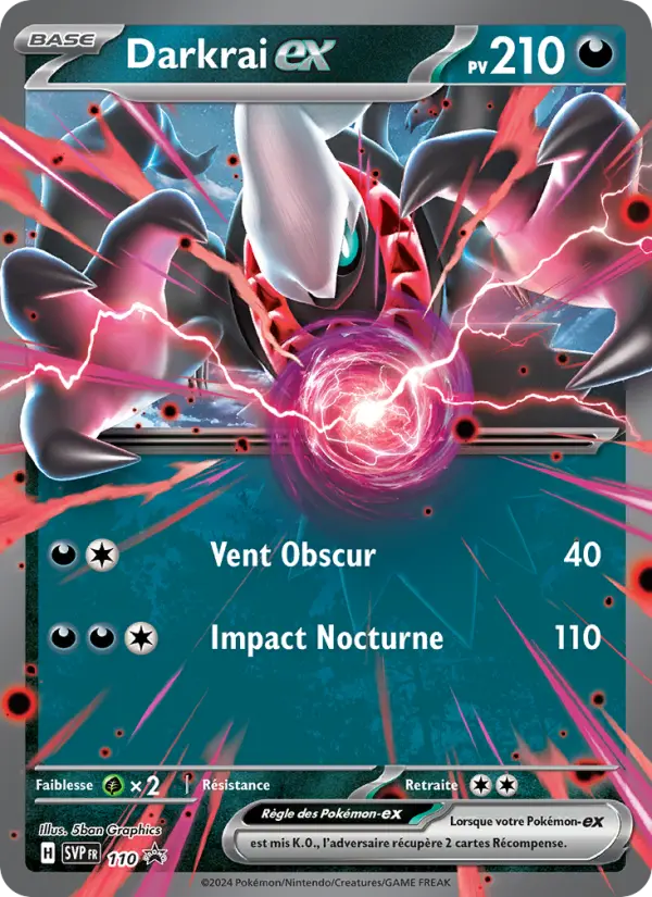 Darkrai-ex — Carte Pokémon 110 SVP Black Star Promos