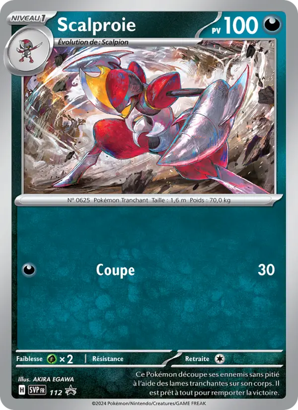 Scalproie — Carte Pokémon 112 SVP Black Star Promos