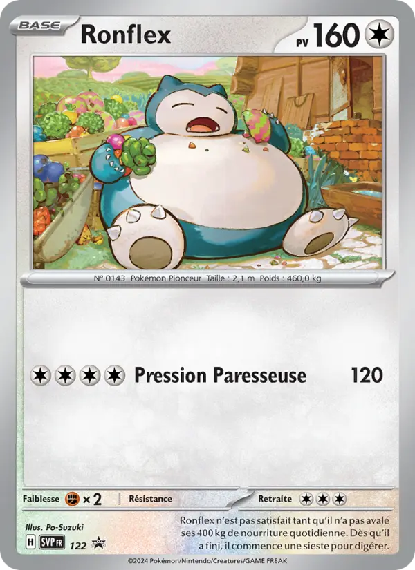 Ronflex — Carte Pokémon 122 SVP Black Star Promos
