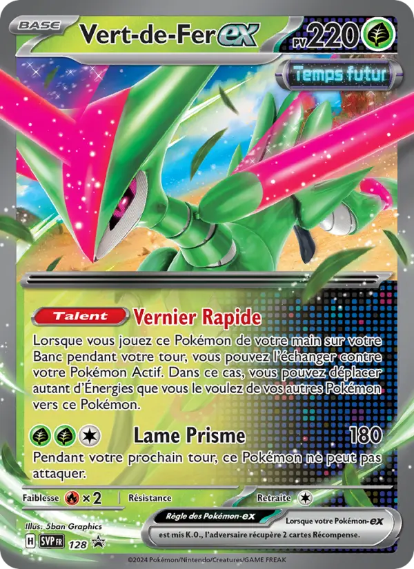 Vert-de-Fer-ex — Carte Pokémon 128 SVP Black Star Promos