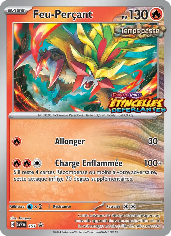 Feu-Perçant — Carte Pokémon 151 SVP Black Star Promos