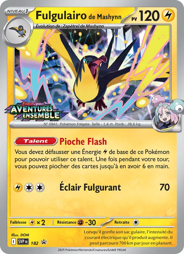 Fulgulairo de Mashynn — Carte Pokémon 182 SVP Black Star Promos