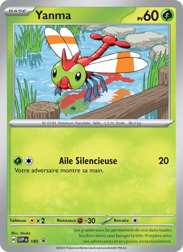 Yanma — Carte Pokémon 185 SVP Black Star Promos