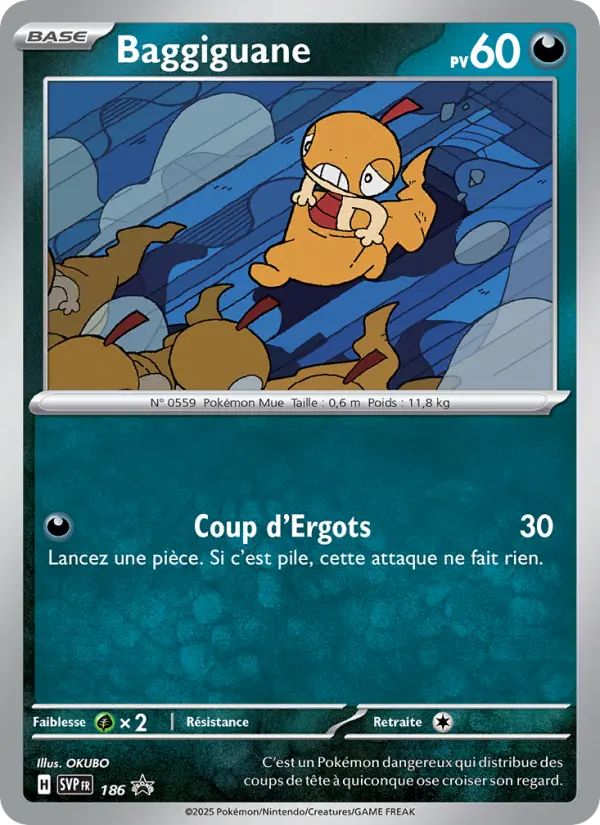 Baggiguane — Carte Pokémon 186 SVP Black Star Promos