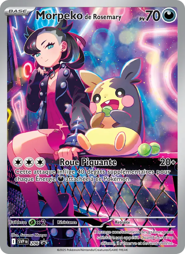 Morpeko de Rosemary — Carte Pokémon 206 SVP Black Star Promos