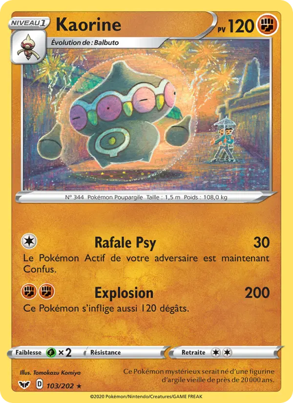Kaorine — Carte Pokémon 103 Épée et Bouclier