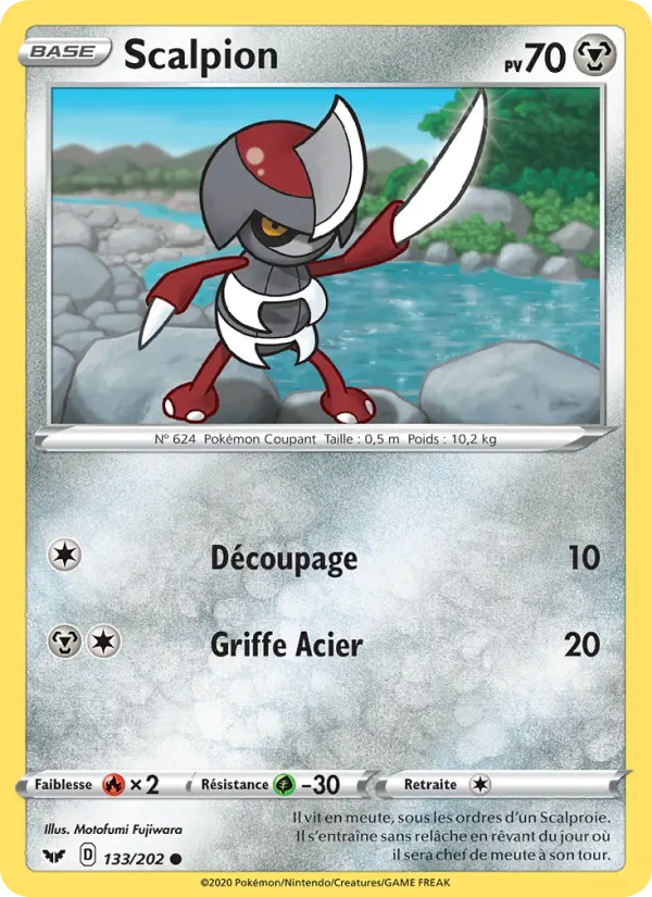 Scalpion — Carte Pokémon 133 Épée et Bouclier