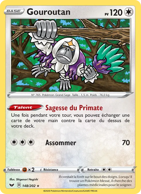 Gouroutan — Carte Pokémon 148 Épée et Bouclier