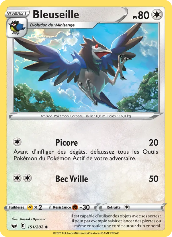 Bleuseille — Carte Pokémon 151 Épée et Bouclier