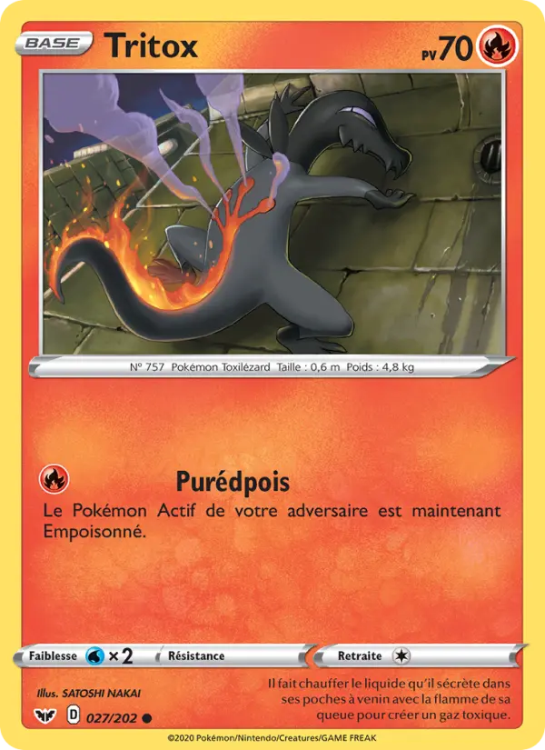 Tritox — Carte Pokémon 27 Épée et Bouclier