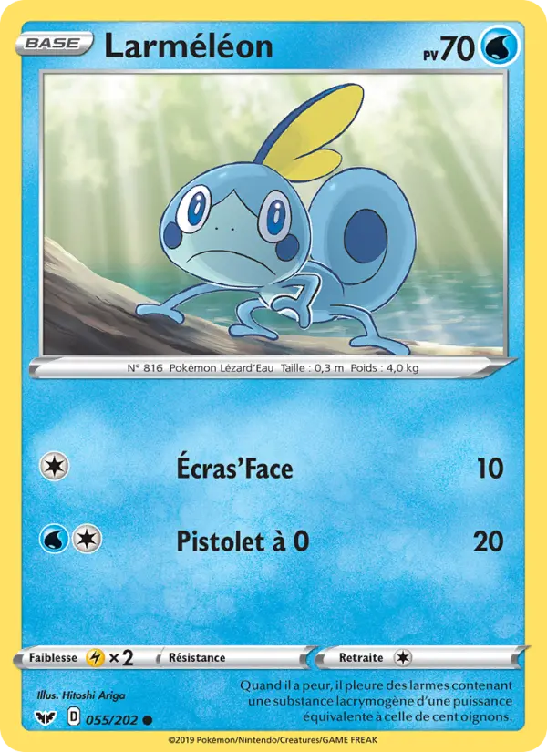 Larméléon — Carte Pokémon 55 Épée et Bouclier