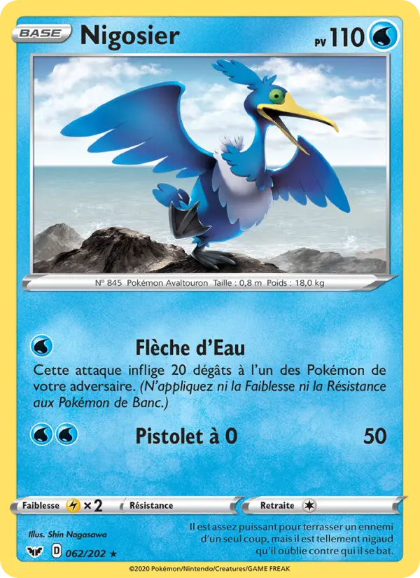 Nigosier — Carte Pokémon 62 Épée et Bouclier