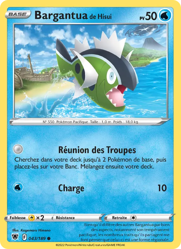 Bargantua de Hisui — Carte Pokémon 043 Astres Radieux