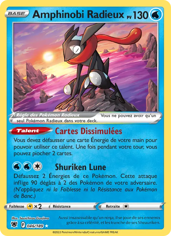Amphinobi Radieux — Carte Pokémon 046 Astres Radieux