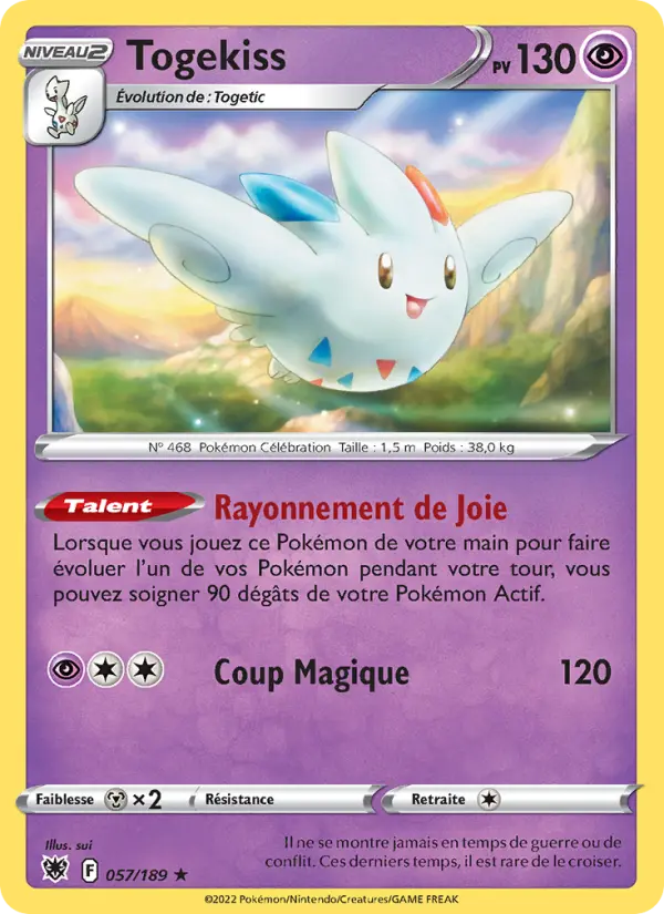 Togekiss — Carte Pokémon 057 Astres Radieux