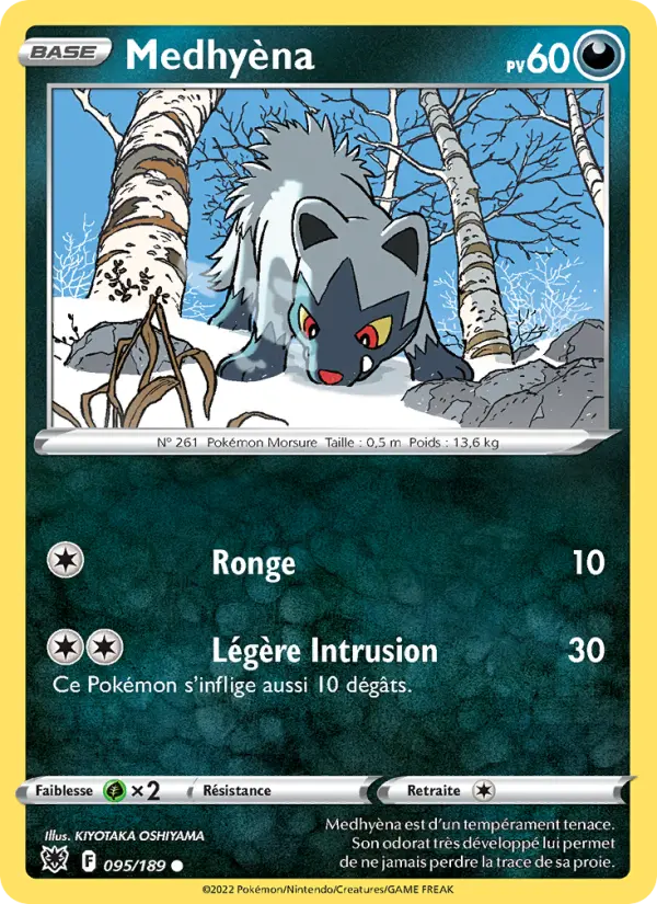 Medhyèna — Carte Pokémon 095 Astres Radieux