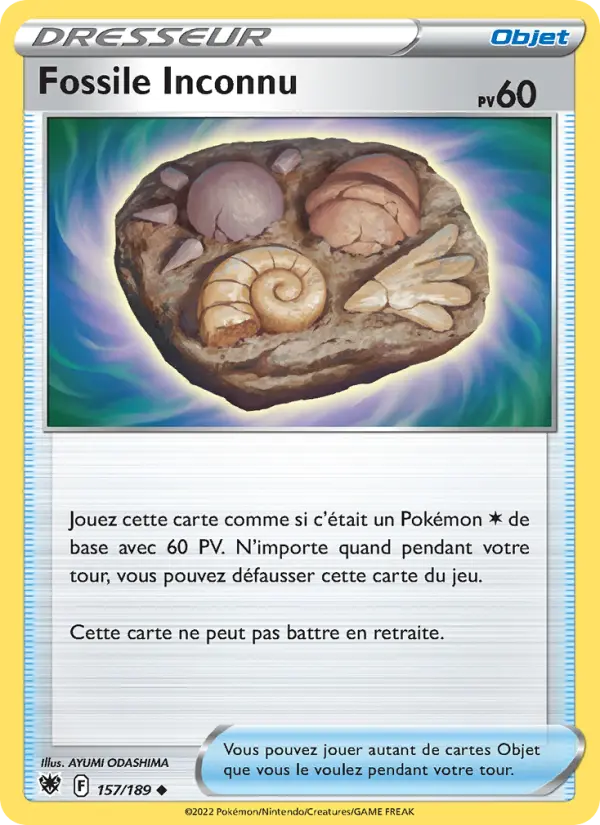 157/189 - Fossile Inconnu
