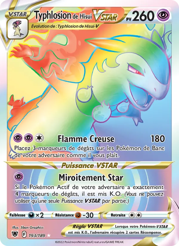 193/189 - Typhlosion de Hisui VSTAR