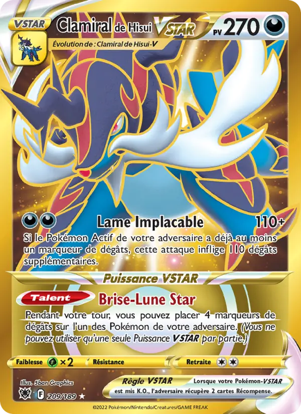 209/189 - Clamiral de Hisui VSTAR
