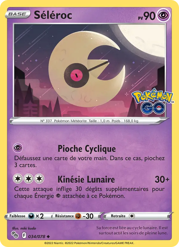 Séléroc — Carte Pokémon 034 Pokémon GO