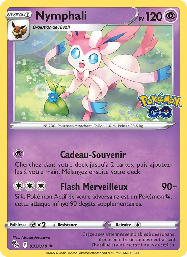 Nymphali — Carte Pokémon 035 Pokémon GO