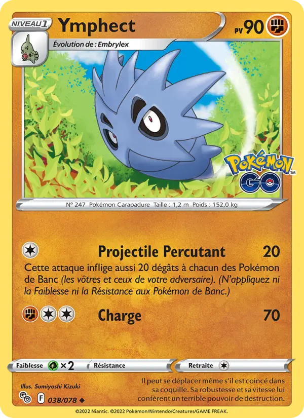 Ymphect — Carte Pokémon 038 Pokémon GO