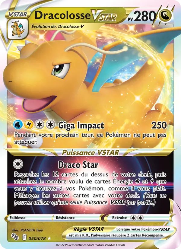 Dracolosse VSTAR — Carte Pokémon 050 Pokémon GO