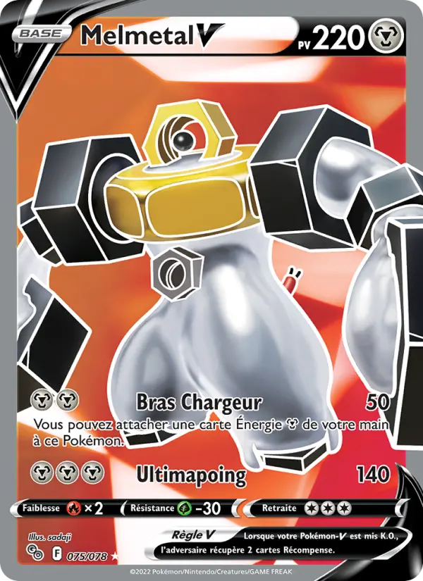 Melmetal V — Carte Pokémon 075 Pokémon GO
