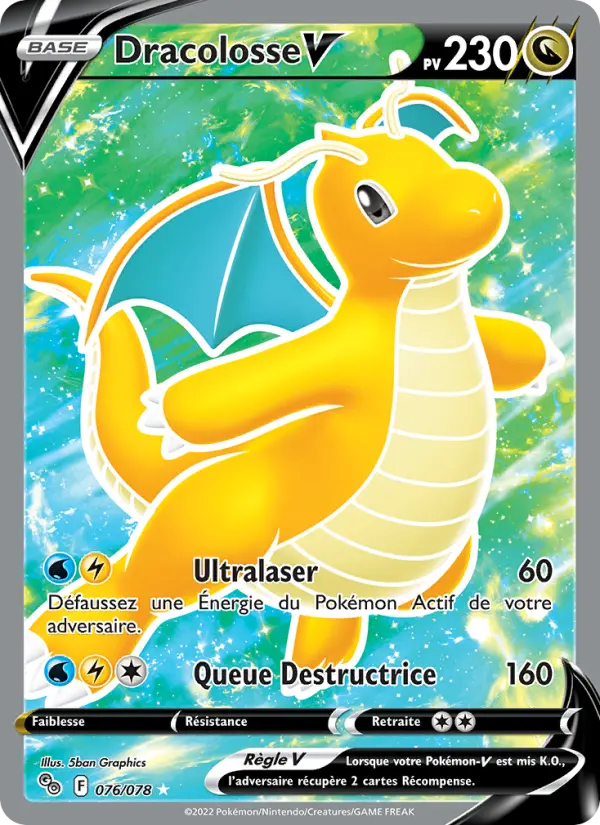 Dracolosse V — Carte Pokémon 076 Pokémon GO