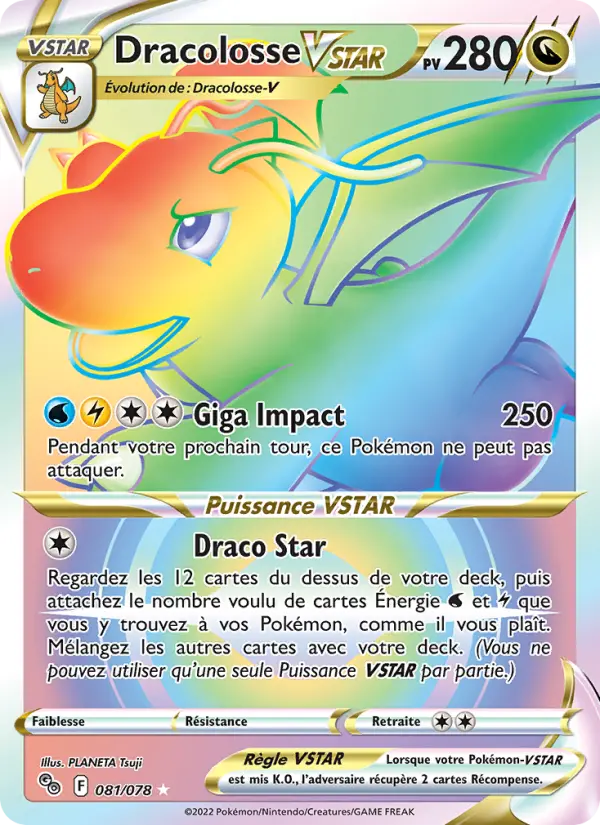 Dracolosse VSTAR — Carte Pokémon 081 Pokémon GO