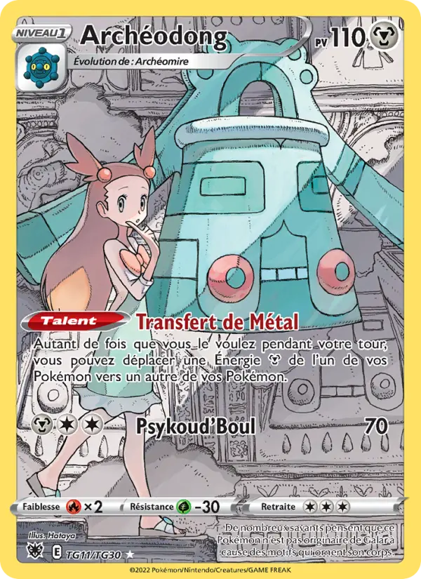 Archéodong — Carte Pokémon TG11 Astres Radieux