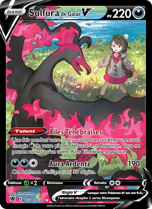 Sulfura de Galar V — Carte Pokémon TG20 Astres Radieux