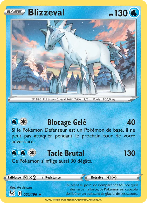 Blizzeval — Carte Pokémon 051 Origine Perdue