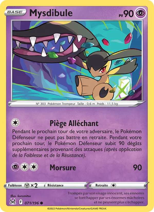 Mysdibule — Carte Pokémon 071 Origine Perdue