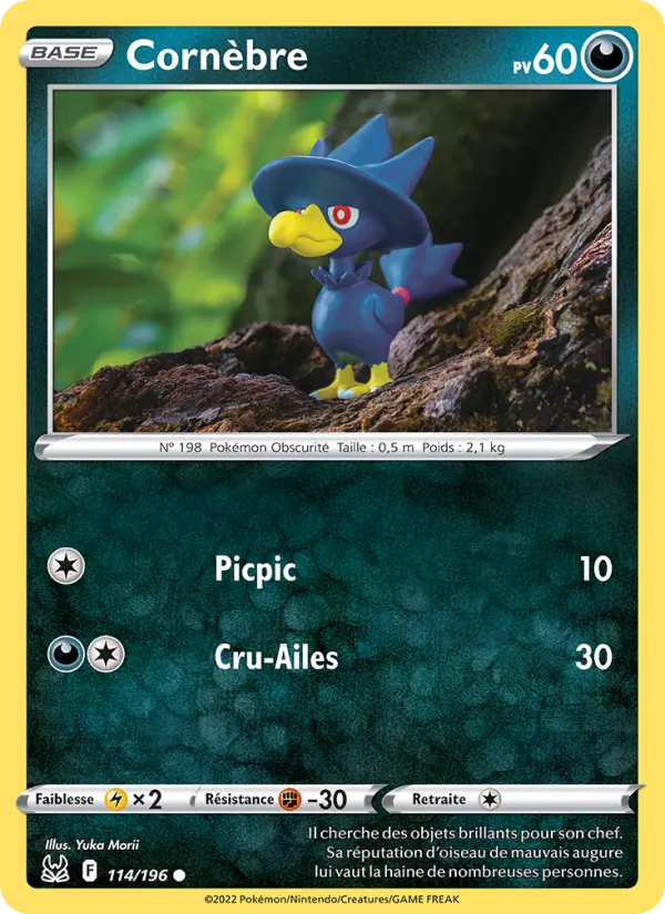 Cornèbre — Carte Pokémon 114 Origine Perdue