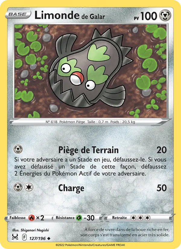 Limonde de Galar — Carte Pokémon 127 Origine Perdue