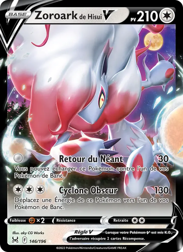 Zoroark de Hisui V — Carte Pokémon 146 Origine Perdue